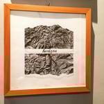  Quadro litografia di Giulio Paolini "Rebus" firmato e datato 47/80 1974