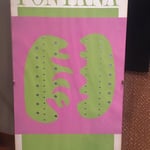 Poster creato in occasione dell’esposizione di Lucio Fontana presso la Galerie Alexandre Iolas a Parigi nel 1966.