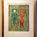  Litografia a colori firmata Massimo Campigli