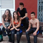 Nuestros cuatro Buceadores Junior