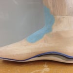 3D Fußmodell (Leisten) mit Sporteinlage