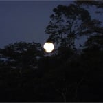 Pleine lune sur la Mana