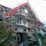 Neubau Dorfstrasse 25 Rohbauphase abgeschlossen