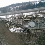 Gebrochenes Material könnte auch ausgesiebt werden