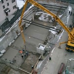 MFH Buochserstrasse 48 Beckenried - Betonieren der Bodenplatte in Monobeton