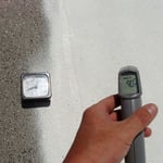 EnviroCoatings Energy Saving Cool Roof Paint #4: First Coat of Ceramic InsulCoat Roof at 1240PM - 90°F