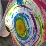 bemalter Stoffwimpel