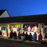 Soirée fermes-manoirs au crépuscule à Ecrammeville