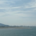 吉野川の河口に開通した高速道路のサンライズ大橋を渡ってきました。　・海渡る大橋渡り今日立夏(和良)