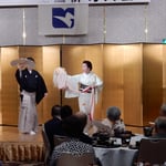 上方舞は山村流六世宗家家元の三代目山村友五郎が舞いました。　　・山村家宗家の舞や月の宴（和良）