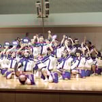 シビックセンターの阿波踊のフィナーレは徳島大学の連でした。　　　　・フィナーレは徳大生の阿波踊(和良)