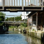 十二橋には思い思いの名前が付けられていました。　　　　　　　　　　　・舟で行く潮来の水の澄みにけり(和良)