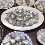 伝統料理の「ぼうぜ（いぼ鯛）の鮨」は我が家でも人気があります。　・新米とぼうぜの鮨は阿波の味（和良）