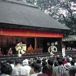 徳島市の犬飼農村舞台で恒例の人形浄瑠璃を見ました。 ・青空の下の浄瑠璃文化の日（和良）