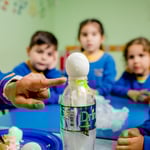 Fotografía Alumnos en nuestra Escuela proyecto Ciencias