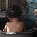 Zufrieden, auf dem Markt in Maumere