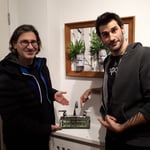 Jean-René Dufort lors de l'exposition de la Galerie Jean-Tal