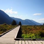 Stewart mit Blick nach Hyder