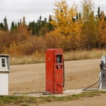 Die einzige Tankstelle weit und breit