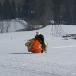 ...und wieder hochlaufen an den Waldrand. Das gibt Muskelkater für den nächsten Tag!