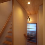 白馬の家(白馬村)－階段室～サンルーム