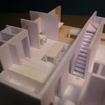 カフェあくら(松本市)－計画模型