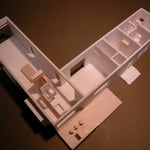 三郷の家(安曇野市)・計画模型