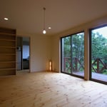 聖高原の山荘(麻績村)－広間(after)