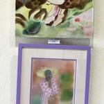 Atelier Maritne H. peinture à l'huile et pastels secs