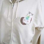 常にウキウキな猫「ウキねこ」のパーカーです。薄手のコットン100%で、お洗濯も楽々です！他の柄もございます☆　￥4,500