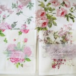 日本製の華やかなふきんです。かや生地ふきんに使われている糊は「さつまいも」から作られた「でんぷん糊」です。よく洗ってからご使用ください♪