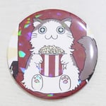 常にウキウキな猫、「ウキねこ」の缶ミラーです。