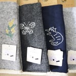 指先が使える指ぬきタイプの手袋です。内側もなめらかふわふわで肌触り良いです☆　各￥2,420