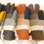 ノルディック柄がかわいい手袋です。ふわふわの裏地付きで暖かです！　各￥770