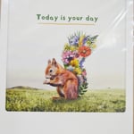 ドイツのグリーティングカードです。台紙がスタンドになっていて、カードを立てて飾ることができます。税込￥418