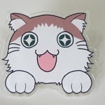 常にウキウキな猫「ウキねこ」のミマモリクリップです。しっかりとまりますよ～！　横約7㎝　￥900