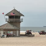 Coronado - Surfwetter mässig! Red flag = no swimming...