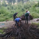 dä Hufe muess no weg