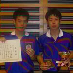 男子ダブルス優勝　荒木基・荒木亮組（広島大学）