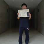 男子シングルス準優勝　大坂選手（高知工科大学）