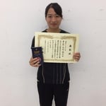女子シングルス3位　木村選手（宮崎大学）