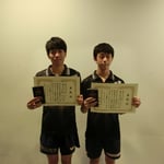 男子ダブルス3位：仲・篠木（高知工科大学）