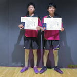 男子ダブルス第三位　山口 翔太・矢田 幹太郎（九州大学）