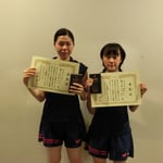 女子ダブルス3位：江口・渡邊（高知工科大学）