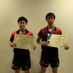 男子ダブルス準優勝：石田・佐藤（新潟大学）