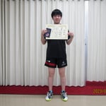 男子シングルス準優勝　大久保樹(新潟大学)