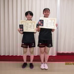 女子ダブルス3位　蛯沢愛菜・森岡恭加(新潟大学)