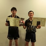 男子ダブルス優勝：後藤・力武（高知工科大学）