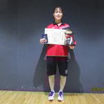 女子シングルス優勝　長部 心奈（新潟大学）
