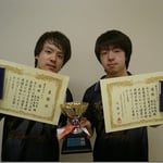 男子ダブルス優勝 福田・児玉組（高知工科大学）